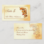 Herfst laat speciale gelegenheid plaats kaart plaatskaartje (Voorkant / Achterkant)