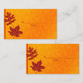 Herfst laat speciale gelegenheid plaats kaarten plaatskaartje (Voorkant / Achterkant)