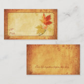 Herfst laat speciale gelegenheid plaats kaarten plaatskaartje (Voorkant / Achterkant)