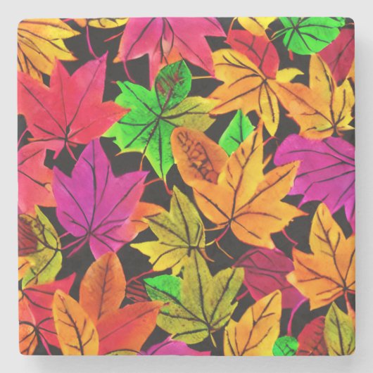 Herfst laat stenen Onderzetter (Voorkant)