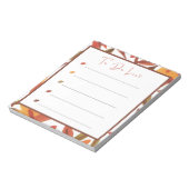 Herfst laat te doen lijst notitieblok (Linkerzijde)