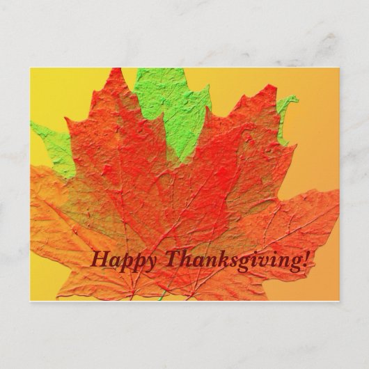 Herfst laat Thanksgiving Briefkaart (Voorkant)