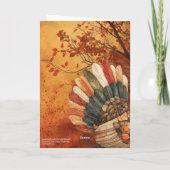 Herfst laat Turkije vallen 2Samuel Quote Happy Tha Kaart (Achterkant)