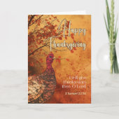 Herfst laat Turkije vallen 2Samuel Quote Happy Tha Kaart (Voorkant)