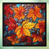 Herfst laat venster vastkleven raamsticker (Vel 3)