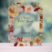 HERFST LAAT VRIJGEZELLENFEEST ACRYL TEKEN ACRYL BORD (Neutraal)