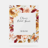 HERFST LAAT VRIJGEZELLENFEEST ACRYL TEKEN ACRYL BORD (Voorkant)