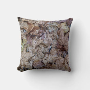 Herfst laat wandtapijtprint achter kussen