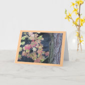 Herfst laat Wenskaarten achter Kaart (Gele Bloem)