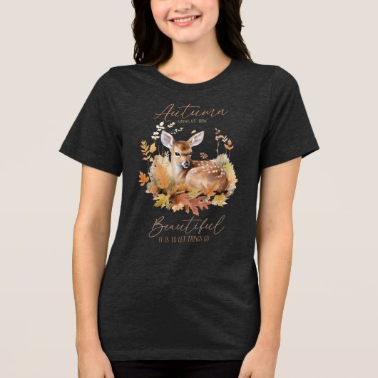 Herfst laat zien  Tri-Blend shirt (Voorkant)