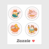 Herfst label sticker set (Vel)
