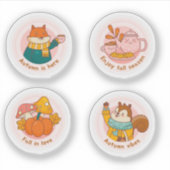 Herfst label sticker set (Voorkant)
