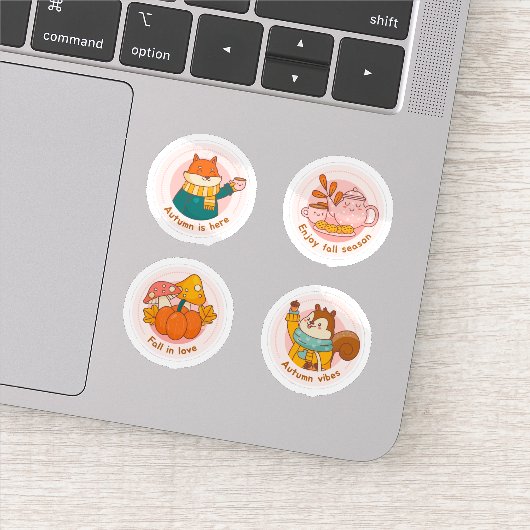 Herfst label sticker set (Detail)
