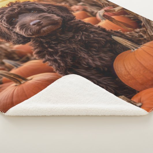 Herfst Labradoodle Sherpa Deken (3/4)