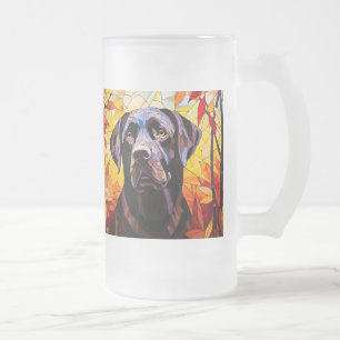 Herfst Labrador Retriever Moderne Hond Puppy Matglas Bierpul