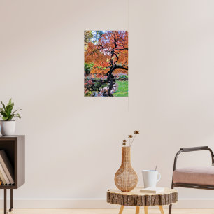 Herfst Laceleaf Japanse Esdoorn Botanisch Poster