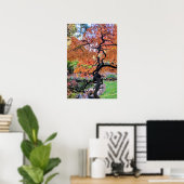 Herfst Laceleaf Japanse Esdoorn Botanisch Poster (Thuiskantoor)