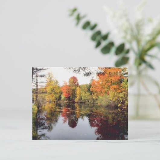 Herfst Lake Briefkaart (Staand voorkant)