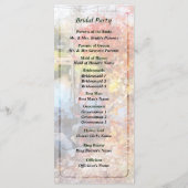 Herfst Lake bruiloft programma Programmakaart (Achterkant)