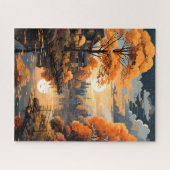 Herfst Lake Jigsaw puzzel (Horizontaal)