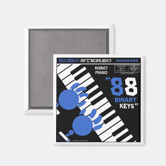 Herfst Lake "ROBOT PIANO" Magneet (Voorkant / Achterkant)