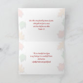 Herfst Lake Scene Rural Foliage Pastor Appreciatio Bedankkaart (Binnen)