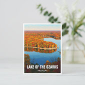 Herfst Lake van de Ozarks Missouri Reizen Briefkaart (Staand voorkant)