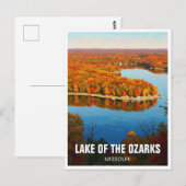 Herfst Lake van de Ozarks Missouri Reizen Briefkaart (Voorkant / Achterkant)