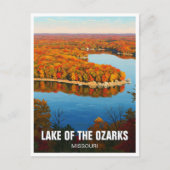Herfst Lake van de Ozarks Missouri Reizen Briefkaart (Voorkant)