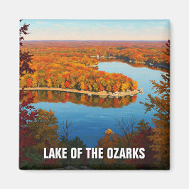 Herfst Lake van de Ozarks Missouri Reizen Magneet
