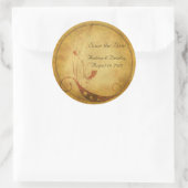 Herfst Land Bloemen Bruiloft Sticker (Tas)