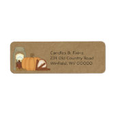 Herfst Land Candles Pumpkin Return Label (Voorkant)