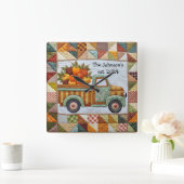 Herfst Land Oogst Pickup Truck Muur Klok (Huis)