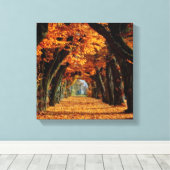 Herfst Land Road Canvas Afdruk (Insitu (Houten vloer))