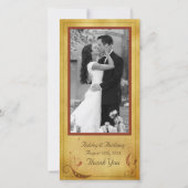  Herfst Land Rustieke Bloemen Huwelijk Bedankkaart (Voorkant)