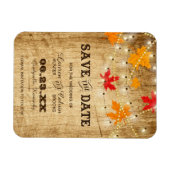 Herfst Land Weddenschap Bespaar de datum met licht Magneet (Horizontaal)