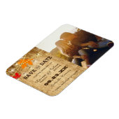 Herfst Land Wedding Save the Date with Photo Magneet (Linkerzijde)