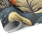 Herfst Landbouwgrond Kleuren Cadeaupapier (Rol Hoek)