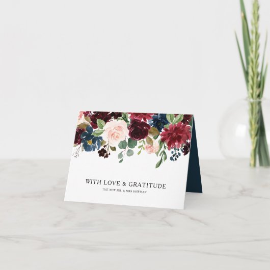 Herfst Landelijk Prachtig Bourgondië Dank Je Bedankkaart (Voorkant)