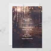 Herfst Landelijke Landweg Rustieke Trouw Uitnodigi Kaart (Voorkant)