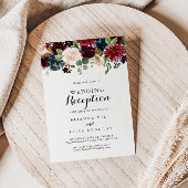 Herfst Landelijke Moderne Kalligrafie Trouwrecepti Kaart