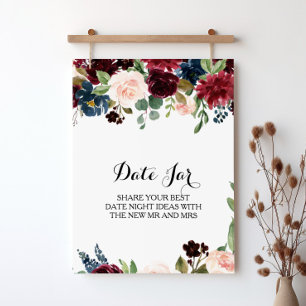 Herfst Landelijke Schitterende Bourgogne Datum Jar Poster