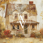 Herfst Landhuis Schilderen Herfst Landschapskunst Poster