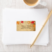 Herfst Landlichten adreslabel standaardgrootte Etiket (Insitu)