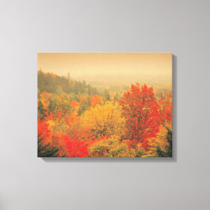 Herfst landscape, New Hampshire, Verenigde Staten Canvas Afdruk