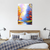 Herfst Landschap Canvas Print (Insitu (Slaapkamer))