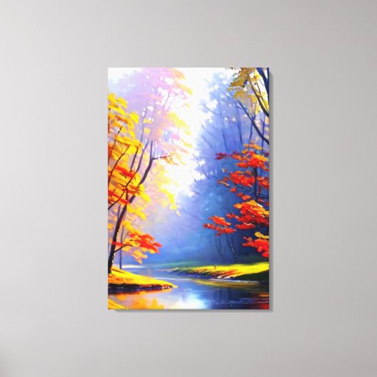 Herfst Landschap Canvas Print (Voorkant)