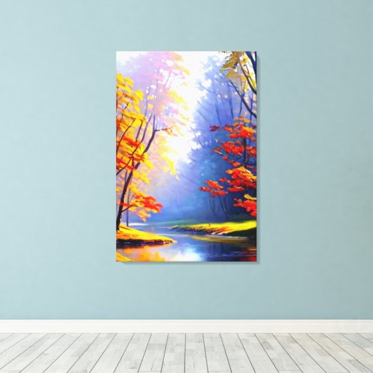 Herfst Landschap Canvas Print (Insitu (Houten vloer))