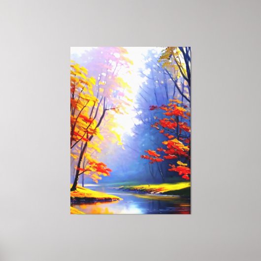 Herfst Landschap Canvas Print (Voorkant)