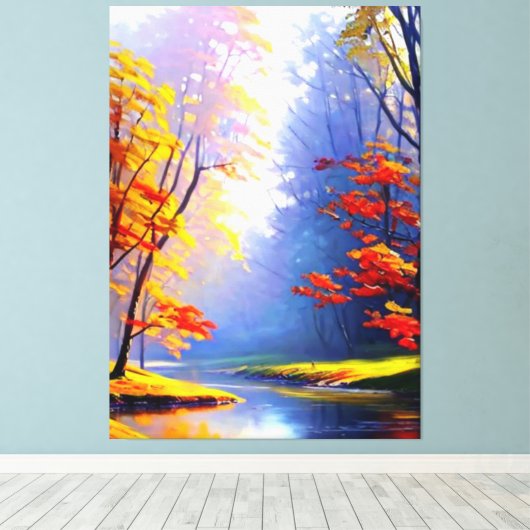 Herfst Landschap Canvas Print (Insitu (Houten vloer))